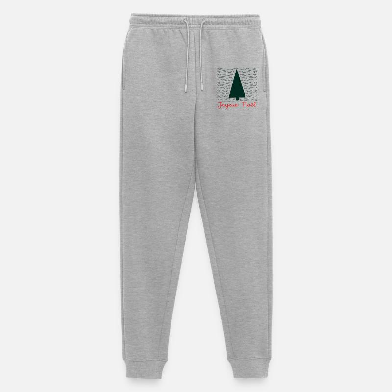 Weihnachtsbaum – Minimalistisch - Männer Premium Bio Jogginghose - Grau meliert