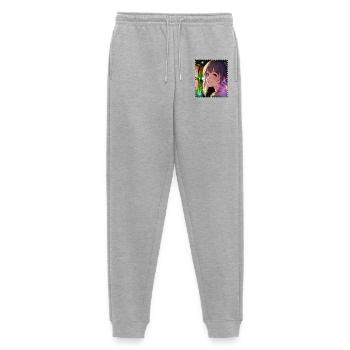 Magische Neontraumheldin - Männer Premium Bio Jogginghose - Grau meliert - Vorne - Thijin (182cm)