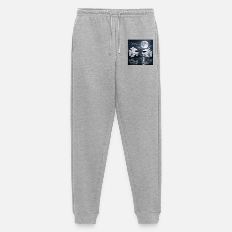 Federfisch - Männer Premium Bio Jogginghose - Grau meliert