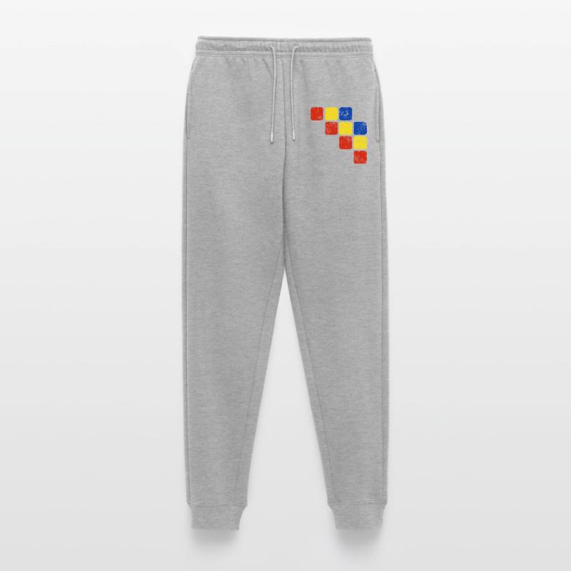 Colors Ornament Pattern - Basic Colors Men's Premium Organic Joggers