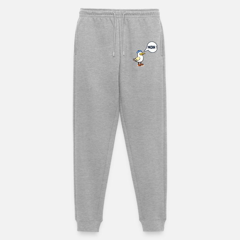 Hamburger Möwe Hamburg Moin - Männer Premium Bio Jogginghose - Grau meliert