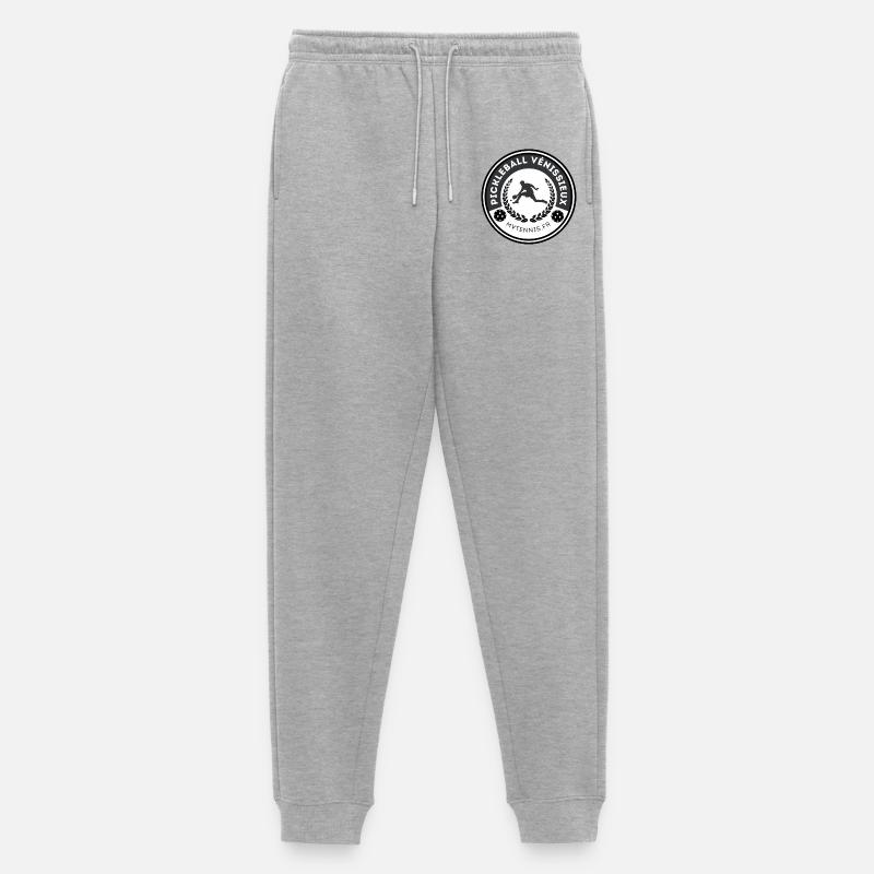 LOGO MVT PICKLEBALL - Männer Premium Bio Jogginghose - Grau meliert