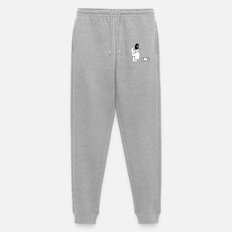 Dancing Thug - Männer Premium Bio Jogginghose - Grau meliert