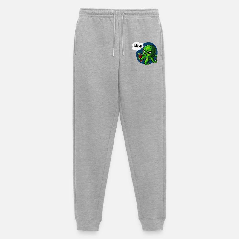 Grumpy Kraken - Männer Premium Bio Jogginghose - Grau meliert