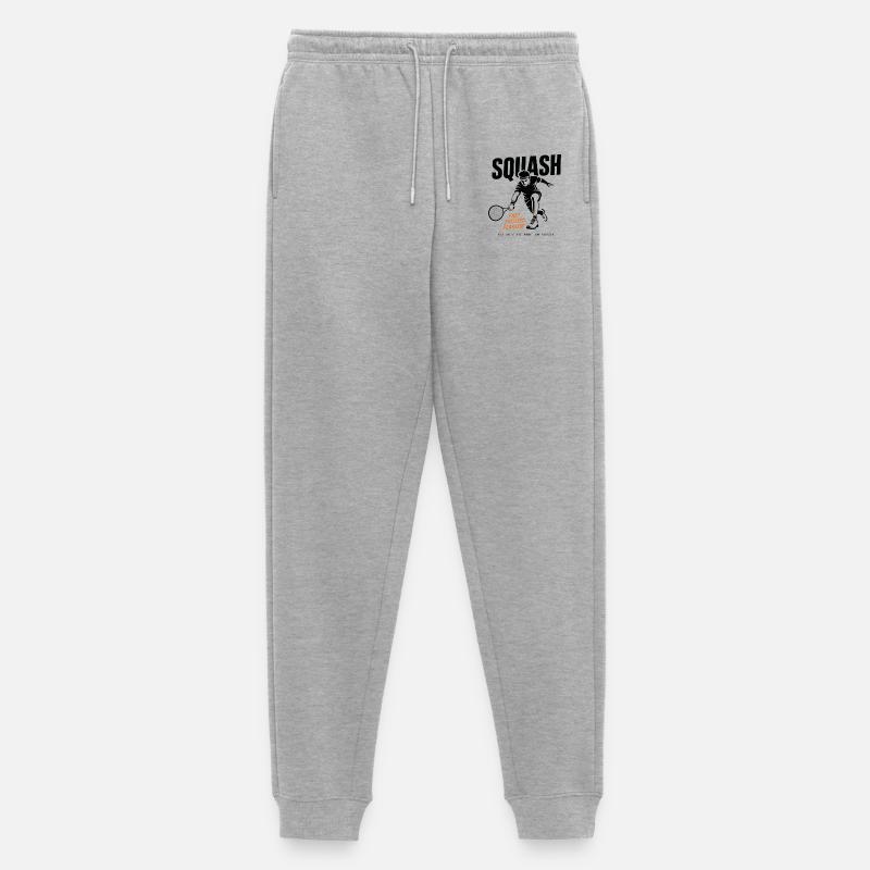 Squash : Rapide, Concentré, Intrépide - Pantalon de jogging Premium bio Homme - gris chiné