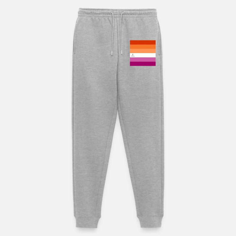Lesbian Visibility - Männer Premium Bio Jogginghose - Grau meliert