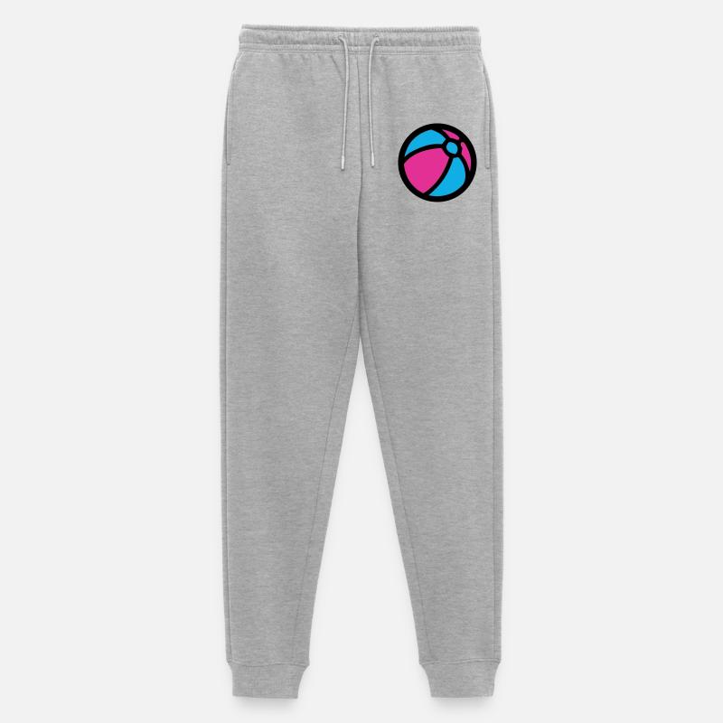 Wasserball Strand Sommer Icon - Männer Premium Bio Jogginghose - Grau meliert
