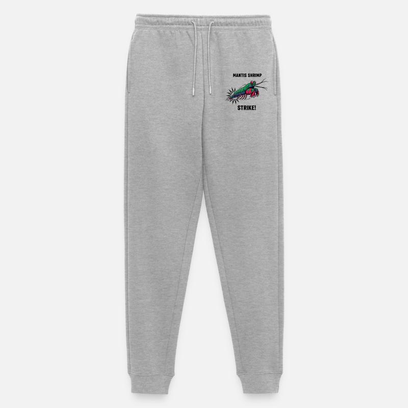 Crevette Mante Strike Mantis-Garnele - Männer Premium Bio Jogginghose - Grau meliert
