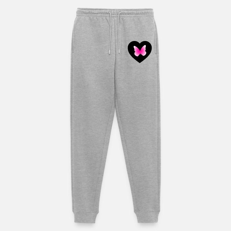 Schmetterling - Männer Premium Bio Jogginghose - Grau meliert