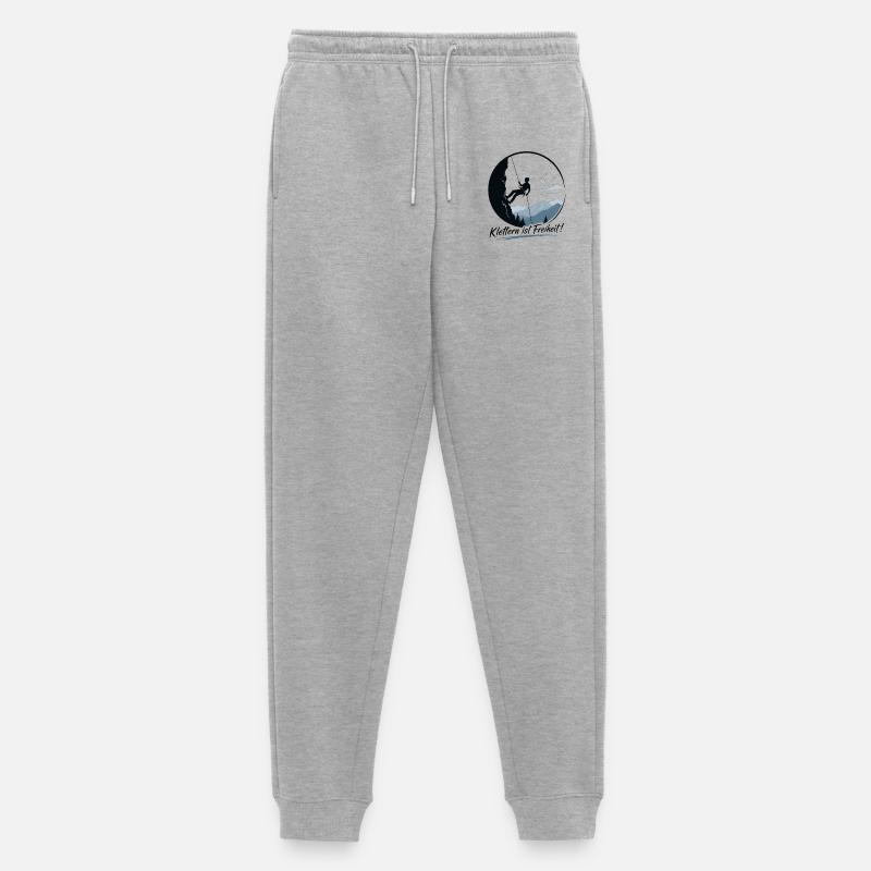 Klettern3 - Männer Premium Bio Jogginghose - Grau meliert