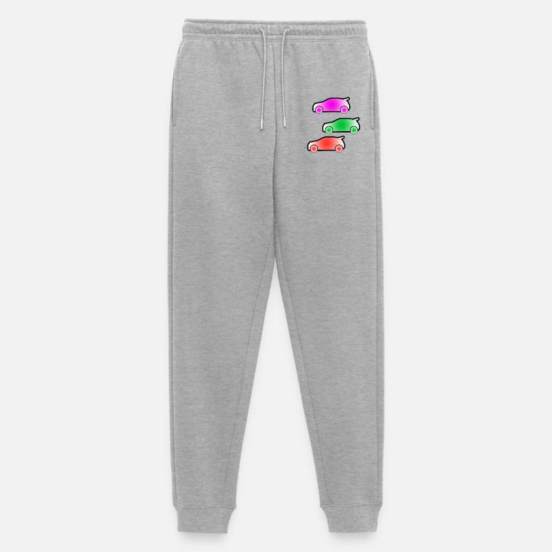 Autos - Männer Premium Bio Jogginghose - Grau meliert