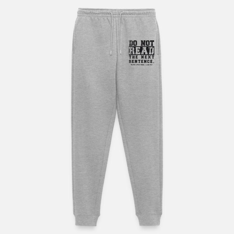 Do not read the next sentence - Männer Premium Bio Jogginghose - Grau meliert