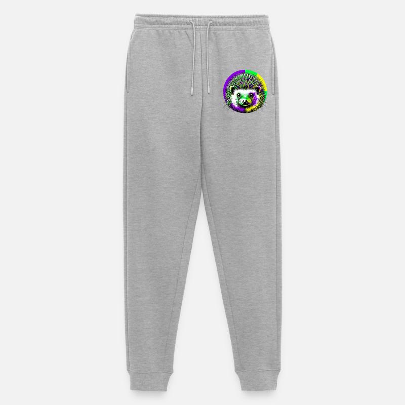 Igel - Männer Premium Bio Jogginghose - Grau meliert