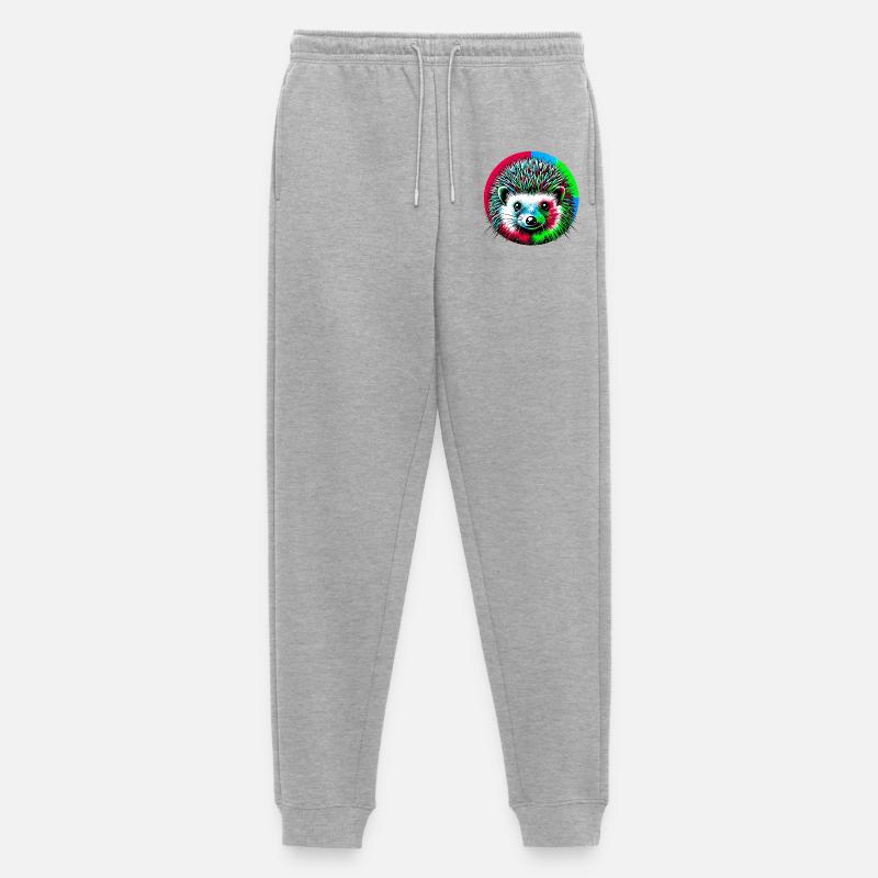 Igel - Männer Premium Bio Jogginghose - Grau meliert