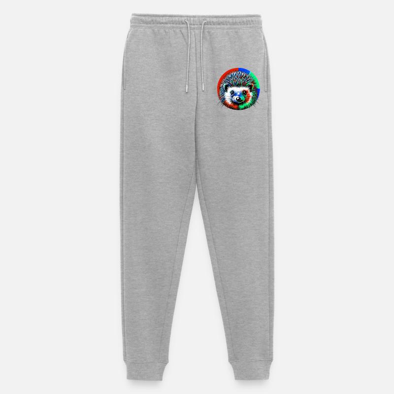 Igel - Männer Premium Bio Jogginghose - Grau meliert