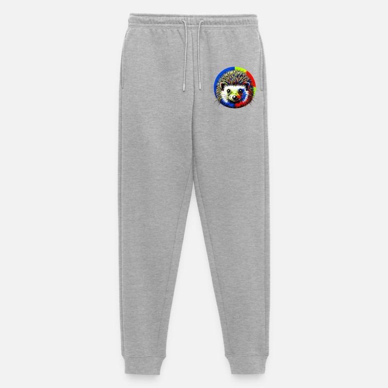 Igel - Männer Premium Bio Jogginghose - Grau meliert