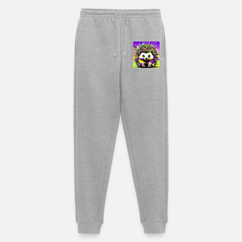 Igel - Männer Premium Bio Jogginghose - Grau meliert