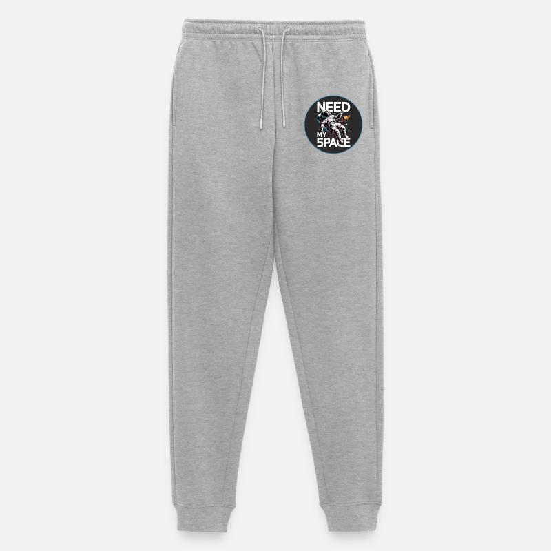 Ho bisogno del mio astronauta spaziale - Pantaloni da jogging ecologici premium da uomo - grigio melange