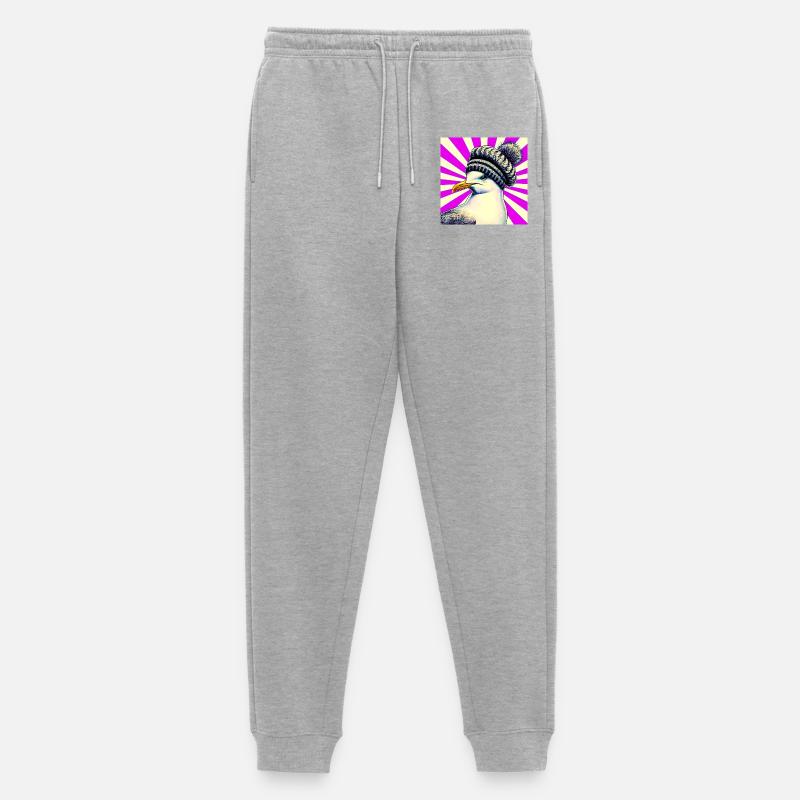 Möwe - Männer Premium Bio Jogginghose - Grau meliert