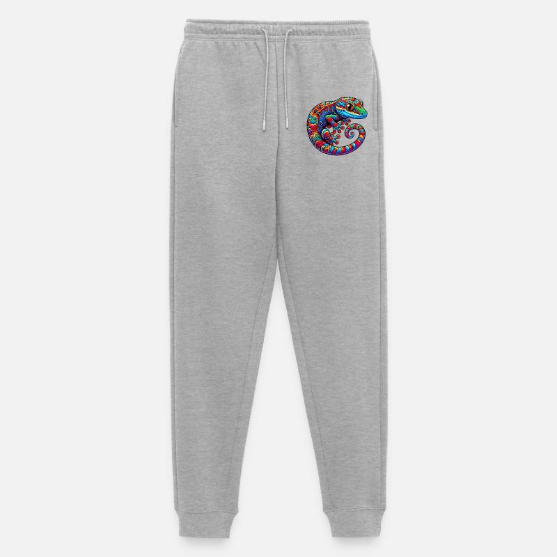 Gecko - Männer Premium Bio Jogginghose - Grau meliert