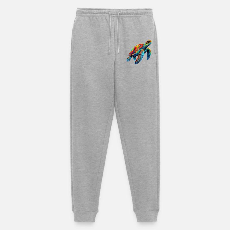 Turtle - Men's Premium Organic Joggers - heather grey