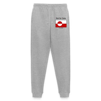 Not for Sale - Greenland Grönland Flagge Flag - Männer Premium Bio Jogginghose - Grau meliert - Vorne - Thijin (182cm)