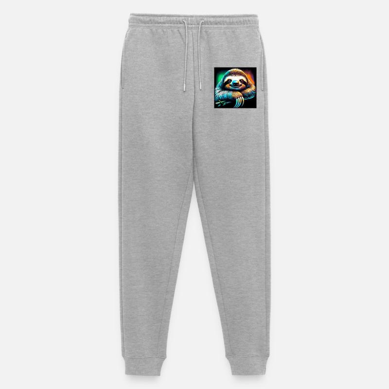 Faultier - Männer Premium Bio Jogginghose - Grau meliert