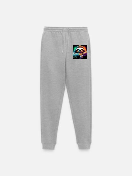 Faultier - Männer Premium Bio Jogginghose - Grau meliert