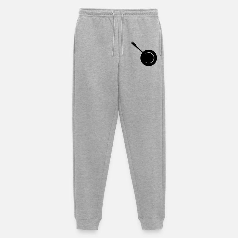 Bratpfanne - Männer Premium Bio Jogginghose - Grau meliert