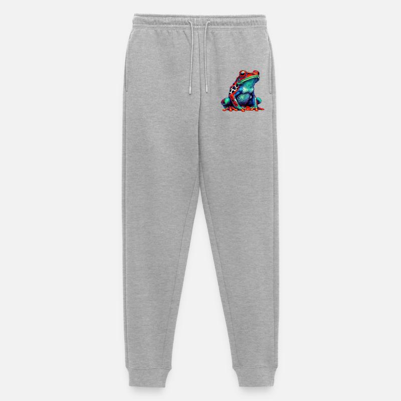 Frosch - Männer Premium Bio Jogginghose - Grau meliert