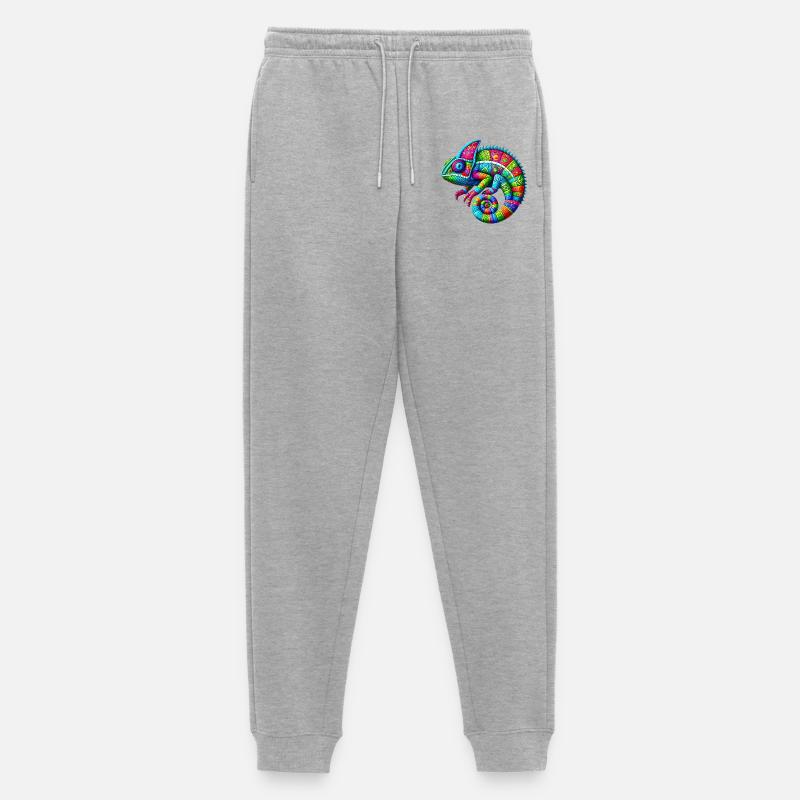 Chamäleon - Männer Premium Bio Jogginghose - Grau meliert