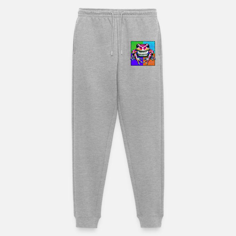 Frosch - Männer Premium Bio Jogginghose - Grau meliert