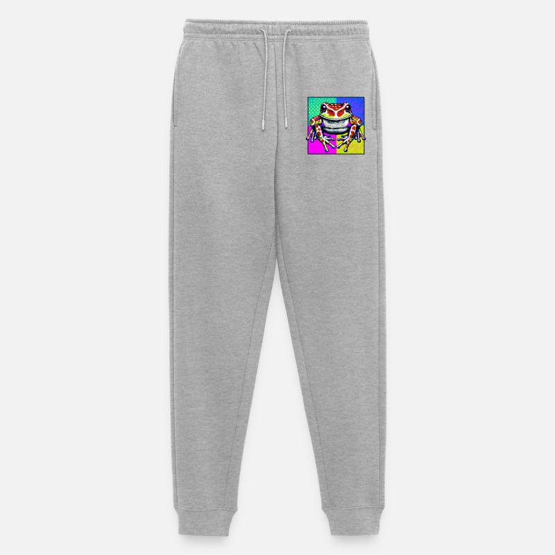 Frosch - Männer Premium Bio Jogginghose - Grau meliert