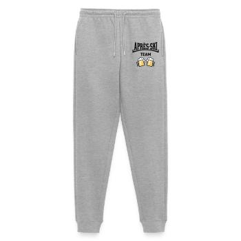 Après-Ski Team (Bier Apres Ski Konkav / POS 3C) - Männer Premium Bio Jogginghose - Grau meliert - Vorne - Thijin (182cm)