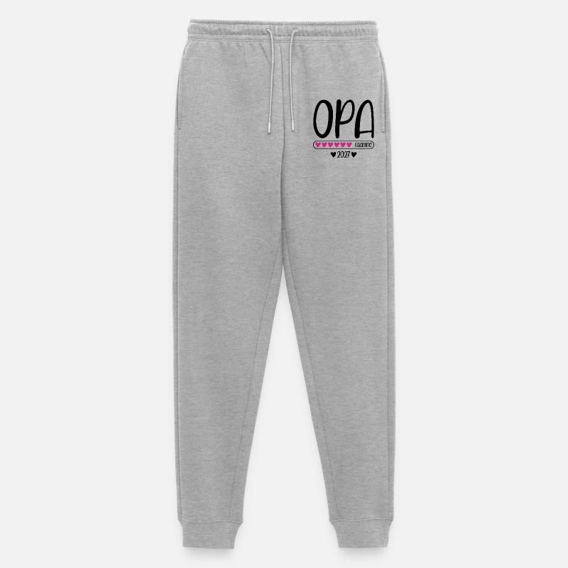 Opa 2027 loading Herzchen Ladebalken - Männer Premium Bio Jogginghose - Grau meliert