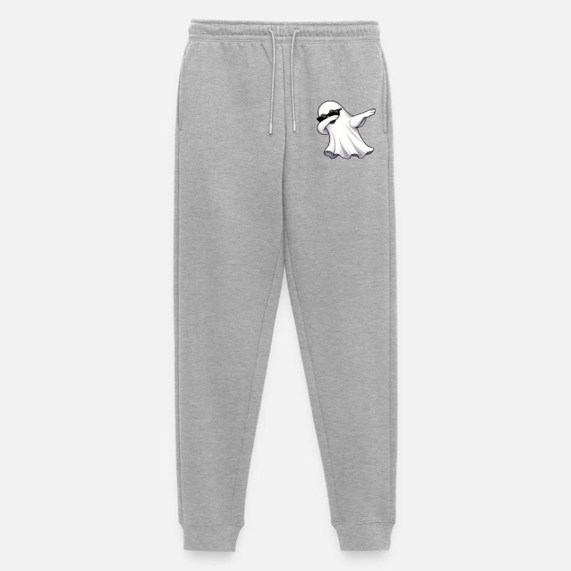 Dabbing Geist - Männer Premium Bio Jogginghose - Grau meliert