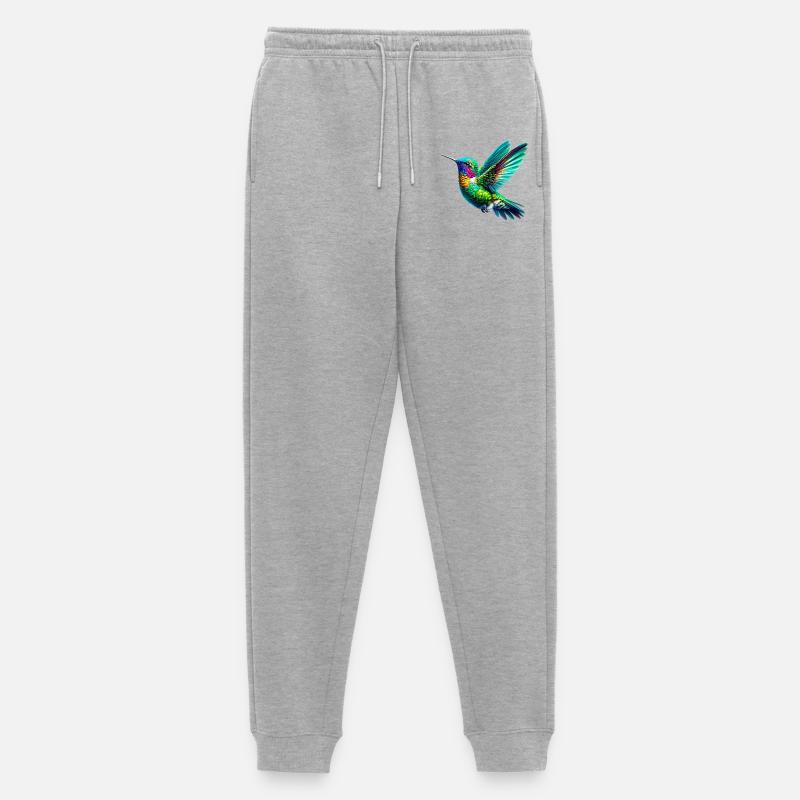 Kolibri - Männer Premium Bio Jogginghose - Grau meliert