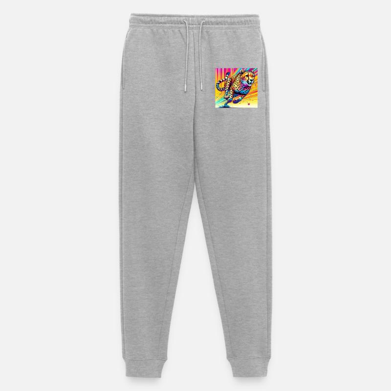Gepard - Männer Premium Bio Jogginghose - Grau meliert
