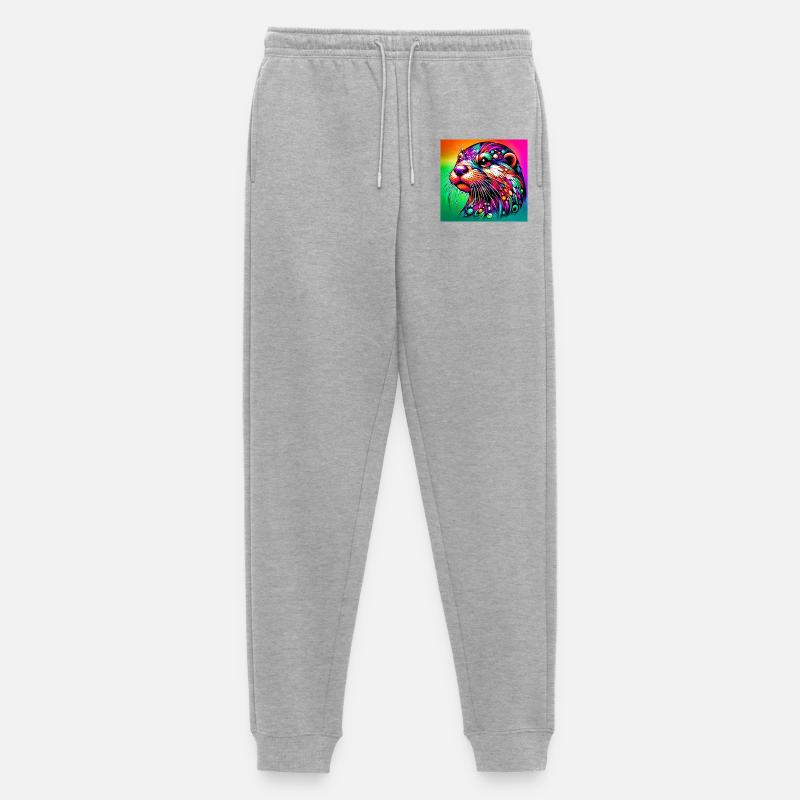 Otter - Männer Premium Bio Jogginghose - Grau meliert