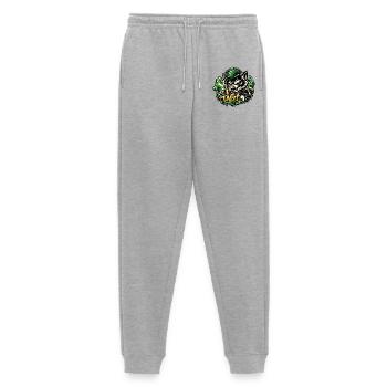 Aggressive Cat Graffiti - Men's Premium Organic Joggers - heather grey - Front - Thijin (182cm)
