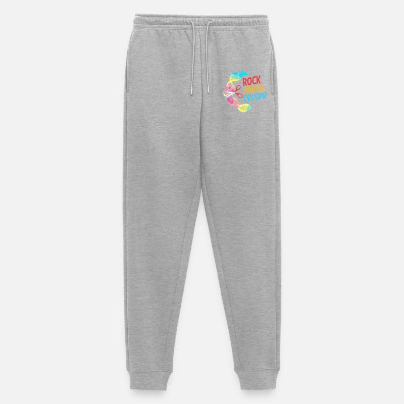 Structural formula molecule - Men's Premium Organic Joggers - heather grey