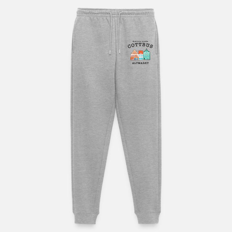Cottbus Altmarkt, Einfach schön - Männer Premium Bio Jogginghose - Grau meliert