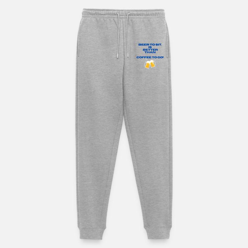 Biergemütlichkeit - Männer Premium Bio Jogginghose - Grau meliert