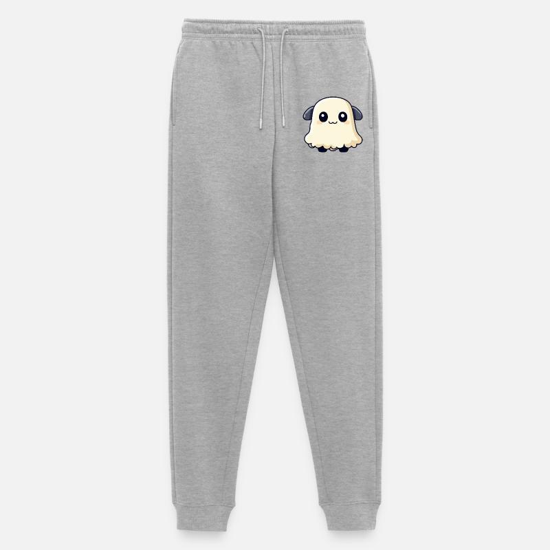 Schaf Halloween Geist - Männer Premium Bio Jogginghose - Grau meliert