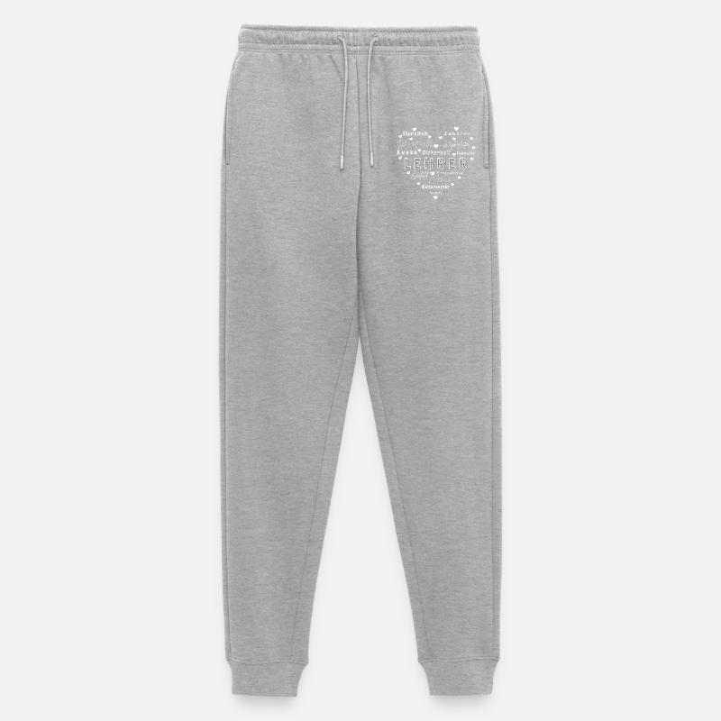 Abschiedsgeschenk Lehrer  - Männer Premium Bio Jogginghose - Grau meliert