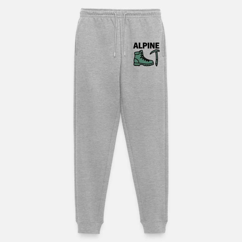 Wanderschuh Eispickel Alpine Bergsteigen Klettern - Men's Premium Organic Joggers - heather grey