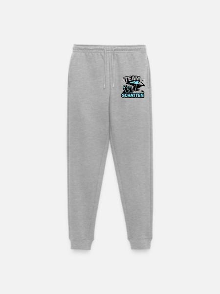 Strand Schatten FlipFlop Logo - Männer Premium Bio Jogginghose - Grau meliert