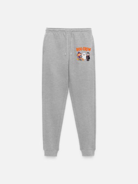 Boo Crew Halloween-Freunde - Männer Premium Bio Jogginghose - Grau meliert