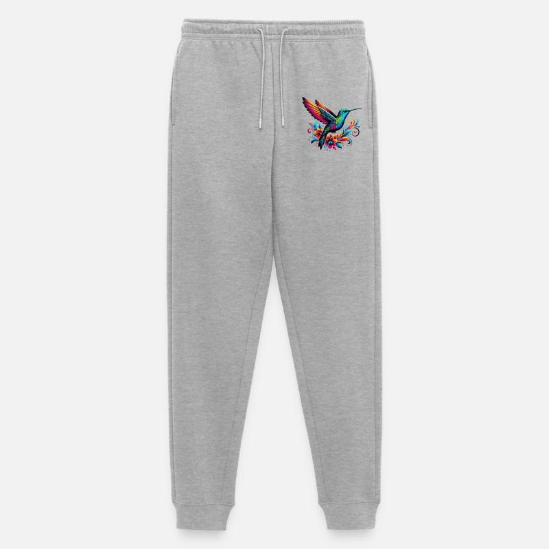Kolibri - Männer Premium Bio Jogginghose - Grau meliert