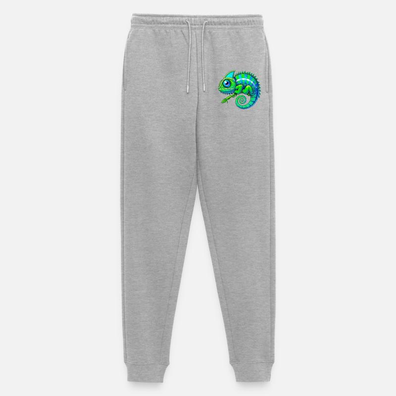 Chamäleon - Männer Premium Bio Jogginghose - Grau meliert
